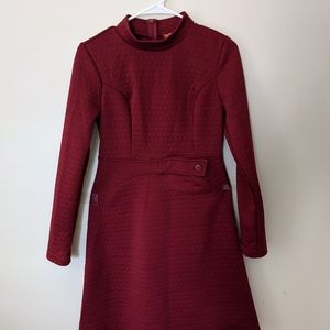 Modcloth Taken by Texture A-line Dress, M